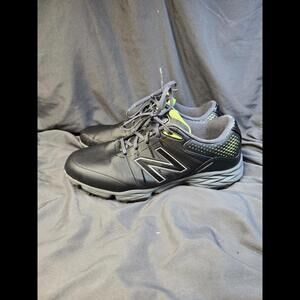 New Balance Golf Shoes Mens Size 10 Gray Black Green Spiked Cleats NBG2004